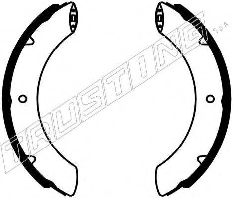 TRUSTING 115337 Комплект гальмівних колодок