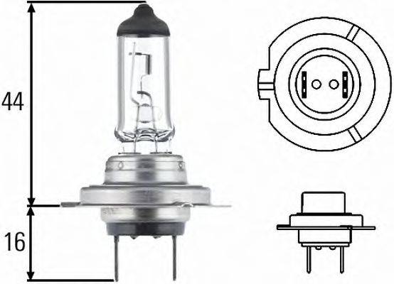 HELLA 8GH007157241 Лампа розжарювання, фара далекого світла; Лампа розжарювання, основна фара; Лампа розжарювання, протитуманна фара; Лампа розжарювання; Лампа розжарювання, основна фара; Лампа розжарювання, протитуманна фара