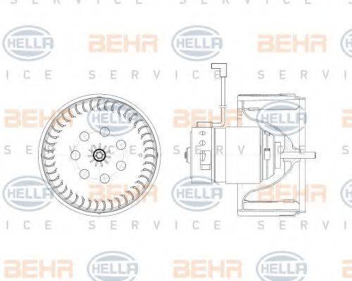 HELLA 8EW009157221 Вентилятор салону