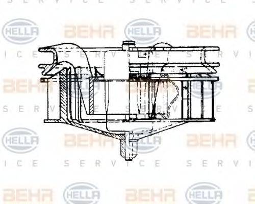 HELLA 8EW009160441 Вентилятор салону