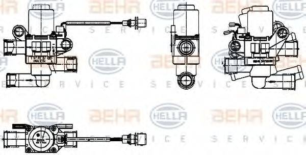 HELLA 9XL351024501 Регулюючий клапан охолоджувальної рідини