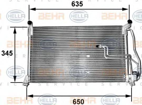 HELLA 8FC351035151 Конденсатор, кондиціонер