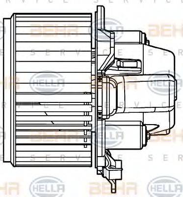 HELLA 8EW351039331 Вентилятор салону