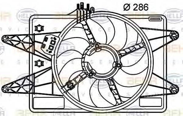 HELLA 8EW351039491 Вентилятор, охолодження двигуна