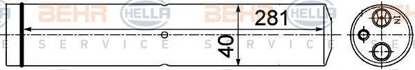 HELLA 8FT351193541 Осушувач, кондиціонер