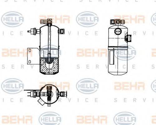 HELLA 8FT351198181 Осушувач, кондиціонер