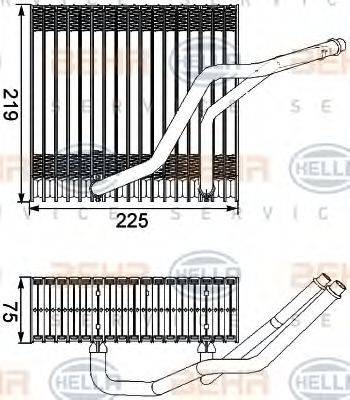 HELLA 8FV351210541 Випарник, кондиціонер