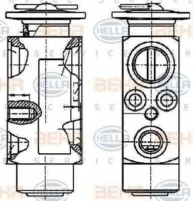 HELLA 8UW351239011 Розширювальний клапан, кондиціонер