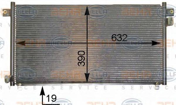 HELLA 8FC351304641 Конденсатор, кондиціонер