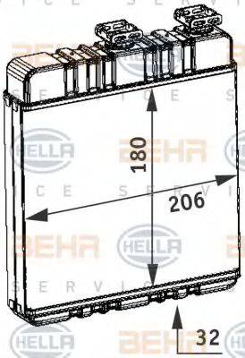 HELLA 8FH351311141 Теплообмінник, опалення салону