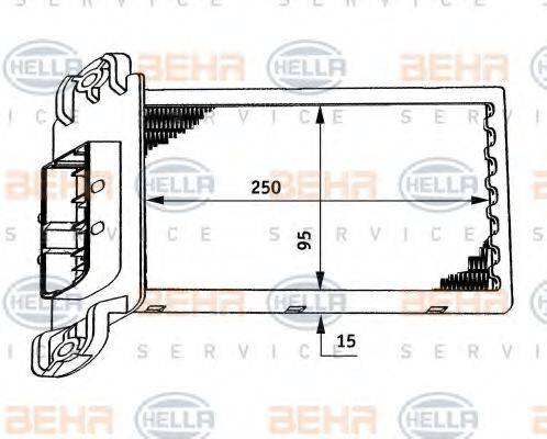 HELLA 8FH351311271 Теплообмінник, опалення салону