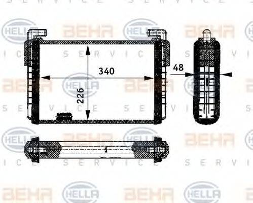 HELLA 8FH351312371 Теплообмінник, опалення салону