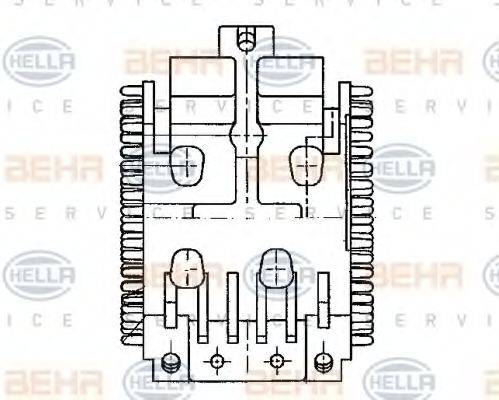 HELLA 5HL351321041 Регулятор, вентилятор салону