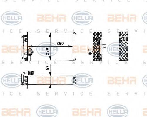 HELLA 8FV351330141 Випарник, кондиціонер