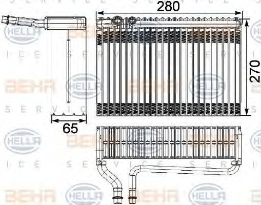 HELLA 8FV351330381 Випарник, кондиціонер