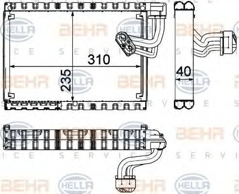 HELLA 8FV351330671 Випарник, кондиціонер