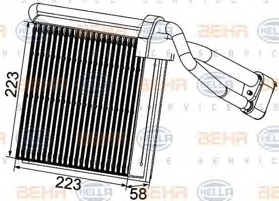 HELLA 8FV351330741 Випарник, кондиціонер