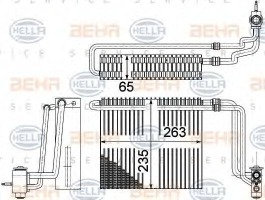 HELLA 8FV351331171 Випарник, кондиціонер