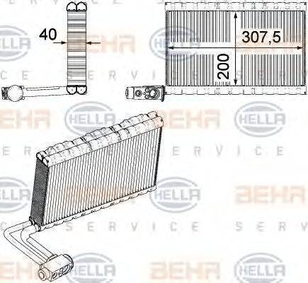 HELLA 8FV351331191 Випарник, кондиціонер