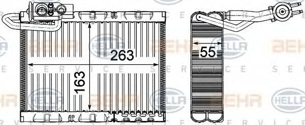 HELLA 8FV351331521 Випарник, кондиціонер