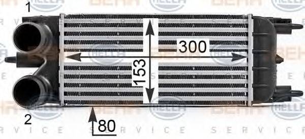 HELLA 8ML376700081 Інтеркулер