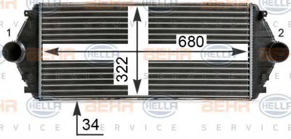 HELLA 8ML376700541 Інтеркулер