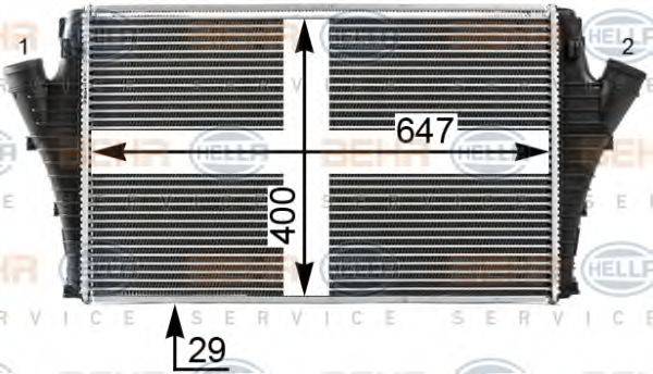 HELLA 8ML376700721 Інтеркулер