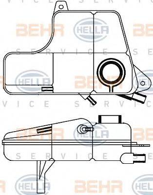 HELLA 8MA376704891 Компенсаційний бак, охолоджуюча рідина