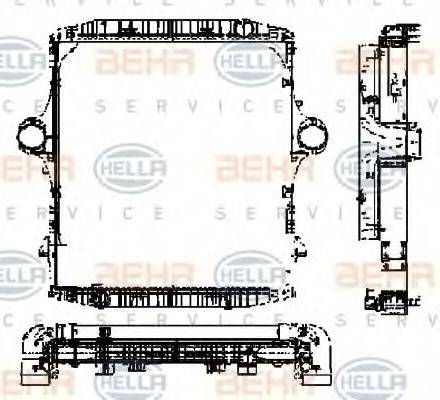 HELLA 8MK376721561 модуль охолодження