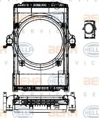 HELLA 8MK376722201 модуль охолодження