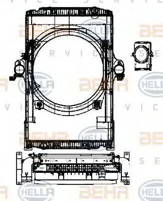 HELLA 8MK376722211 модуль охолодження