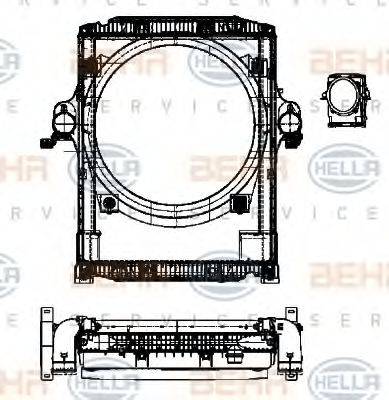 HELLA 8MK376722231 модуль охолодження