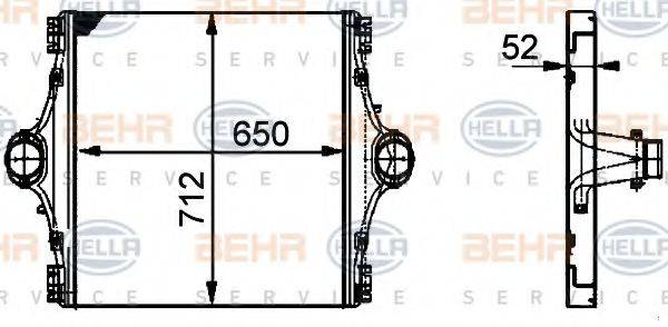 HELLA 8ML376724031 Інтеркулер