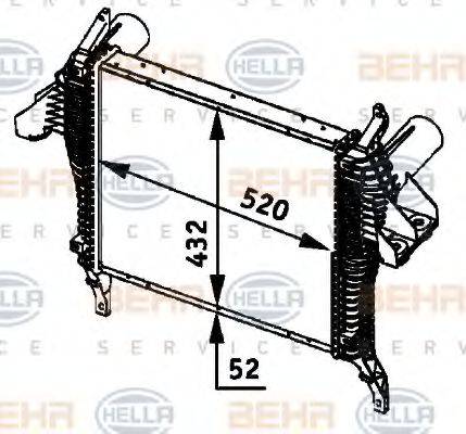 HELLA 8ML376724231 Інтеркулер