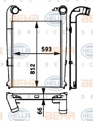 HELLA 8ML376724241 Інтеркулер