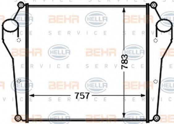 HELLA 8ML376727541 Інтеркулер