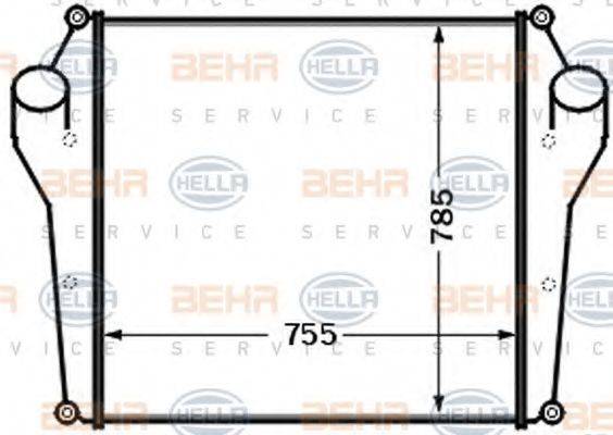 HELLA 8ML376727591 Інтеркулер