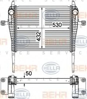 HELLA 8ML376751261 Інтеркулер