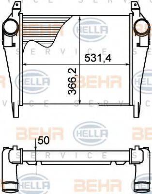 HELLA 8ML376758141 Інтеркулер