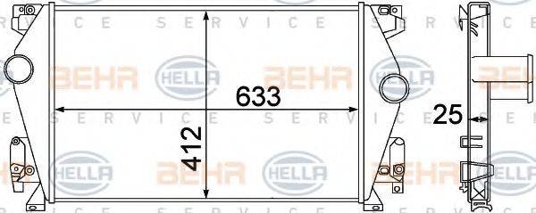 HELLA 8ML376776061 Інтеркулер