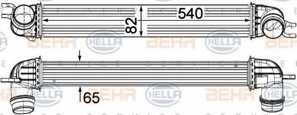 HELLA 8ML376780701 Інтеркулер