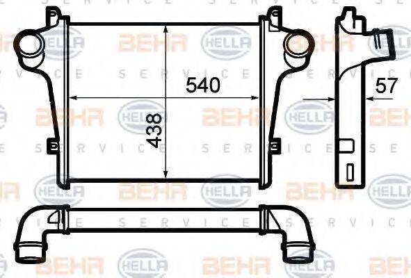 HELLA 8ML376792021 Інтеркулер