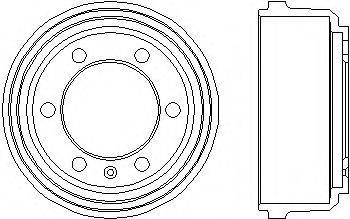 HELLA 8DT355300091 Гальмівний барабан