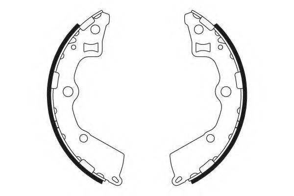 HELLA 8DB355000411 Комплект гальмівних колодок