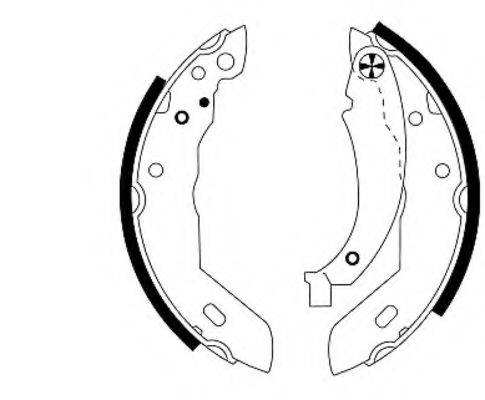 HELLA 8DB355000651 Комплект гальмівних колодок