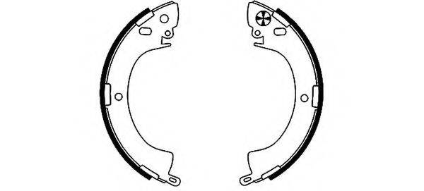 HELLA 8DB355000821 Комплект гальмівних колодок