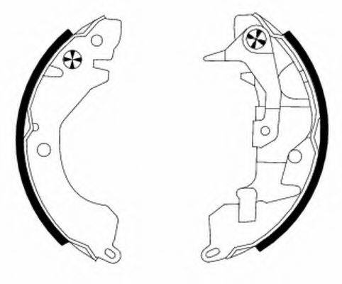 HELLA 8DB355000901 Комплект гальмівних колодок