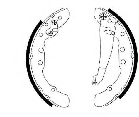 HELLA 8DB355003141 Комплект гальмівних колодок