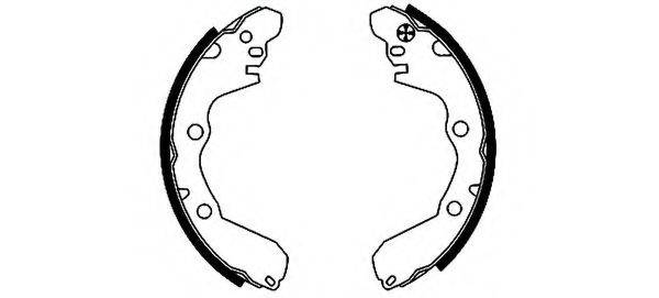 HELLA 8DB355001521 Комплект гальмівних колодок