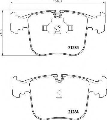 HELLA 8DB355008251 Комплект гальмівних колодок, дискове гальмо